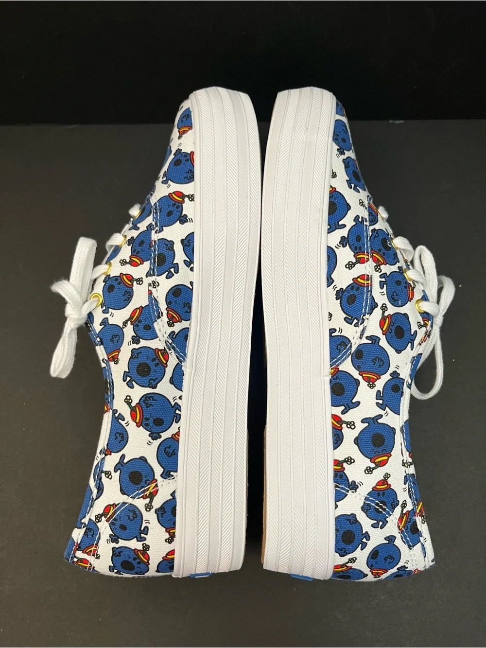 Keds x Little Miss Bossy sneakers.Special edition.Blue & white print. NIB.Size 9